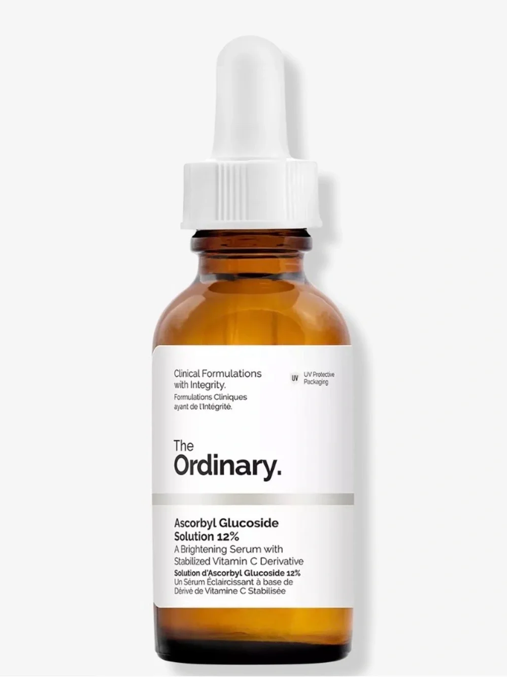 The Ordinary Brightening Serum Bottle - White & Amber